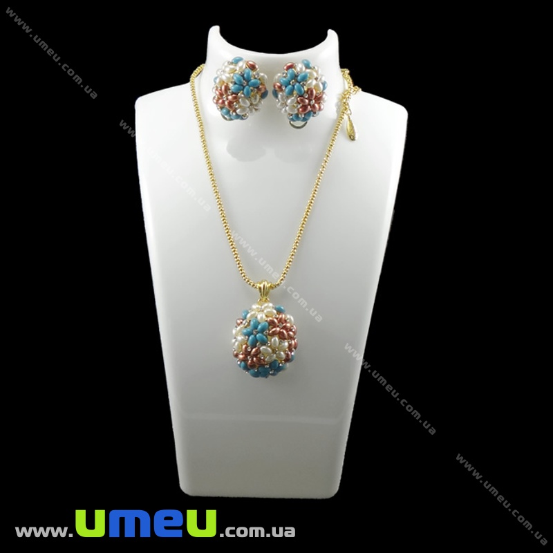 Підставка під кольє акрилова Бюст, 20х14 см, Біла (UPK-034721)