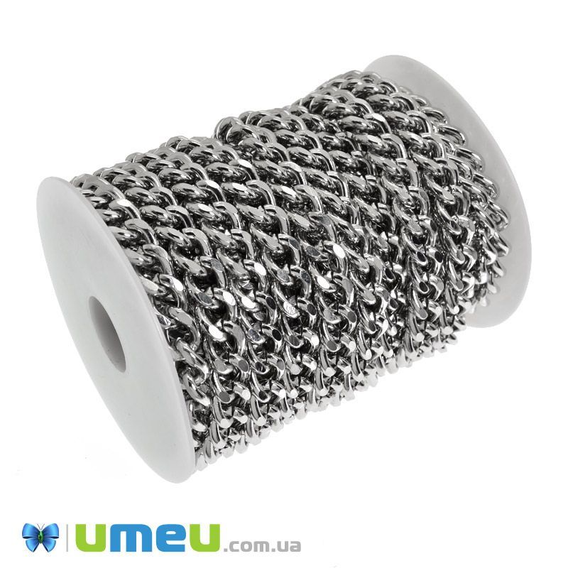 Ланцюг, Темне срібло, 14х11 мм (ZEP-046148)