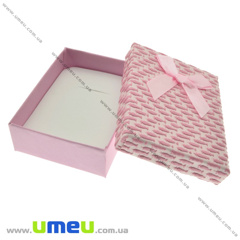 Подарункова коробочка Прямокутна, 8,5х6,5х3 см, Рожева (UPK-023117)