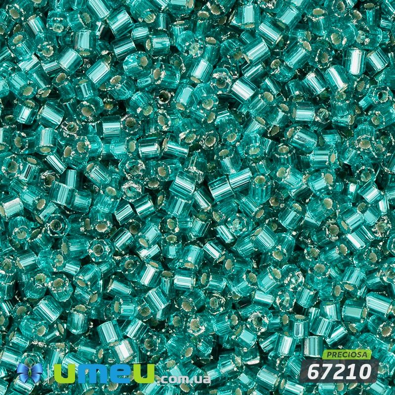Бісер чеський Рубка 10/0, №67210, Смарагдовий блискучий (BIS-044020)