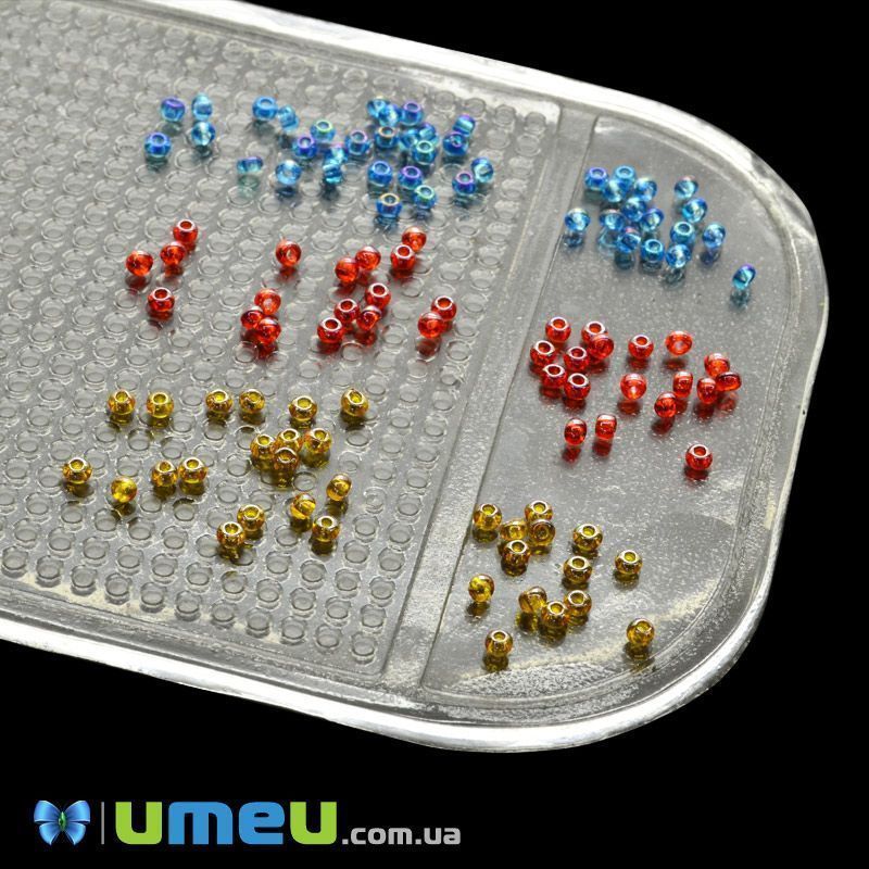 Коврик силиконовый для бисера,14х8 см, Голубой (UPK-046332)