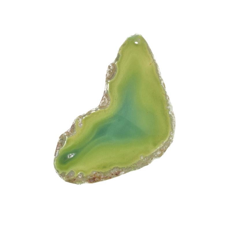 Срез Агата, Зеленый, 81х52 мм (POD-009303)