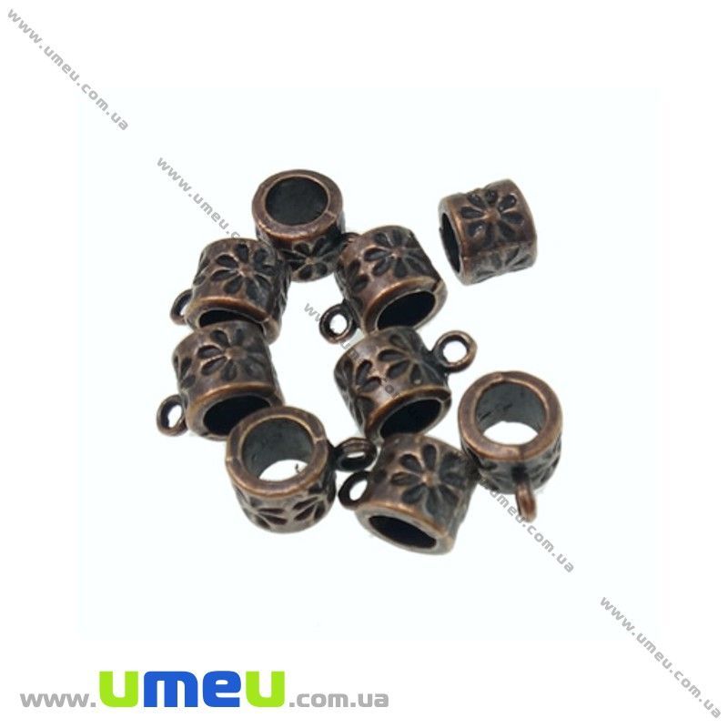 Основа для кулона Бейл, 10,5х6х7 мм, Медь (OSN-020235)