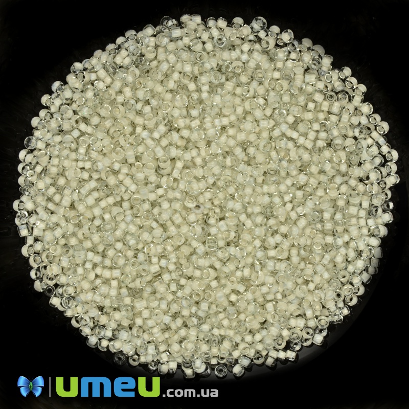 Бісер китайський дрібний, 12/0, Молочний забарвлений, 2 мм (BIS-037715)