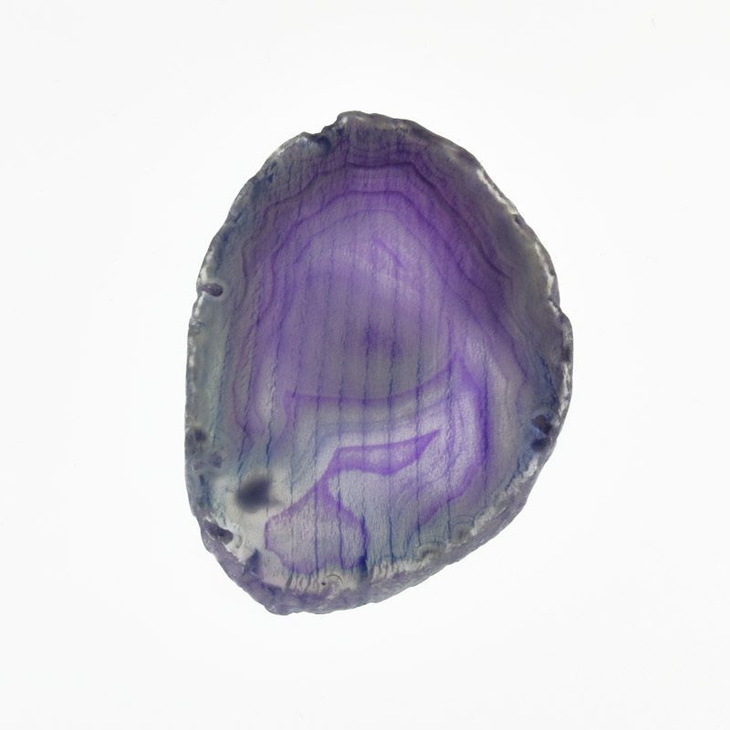 Зріз Агата без отвору, Фіолетовий, 69х48 мм (POD-014424)