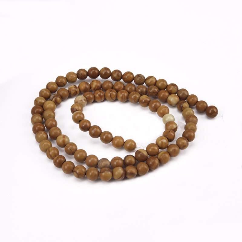 Намистини Яшма кавова, Натур. камінь, 4,5 мм, Круглі (BUS-051801)