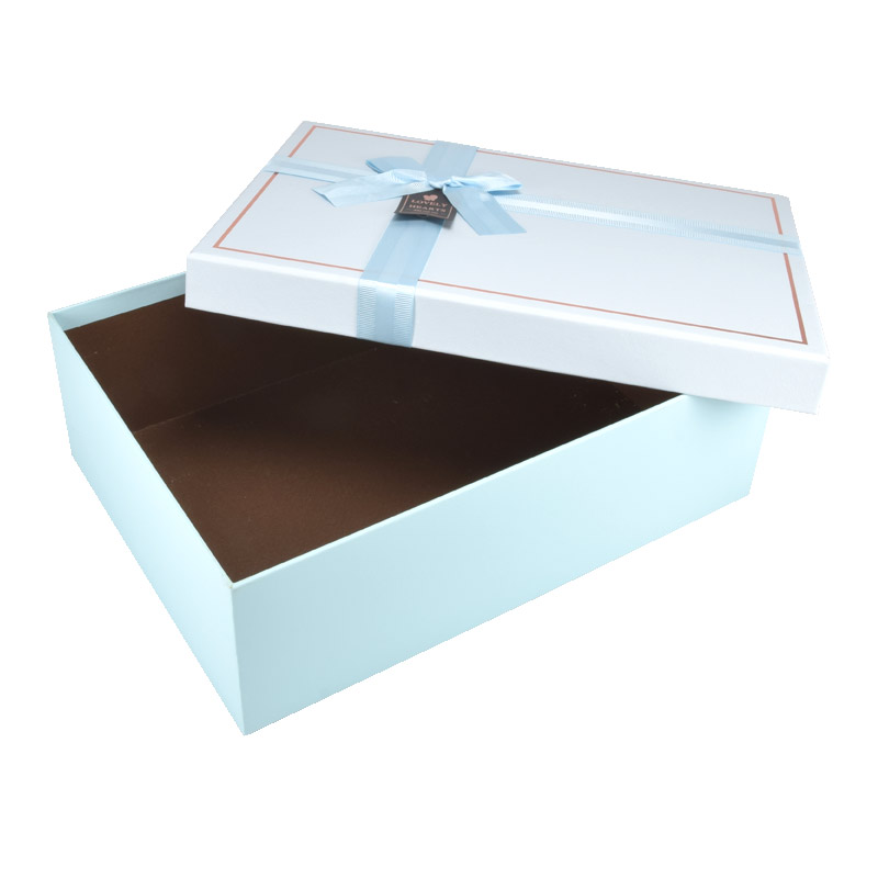 Подарункова коробка Прямокутна, 29х21х9,5 см, Блакитна (UPK-060605)