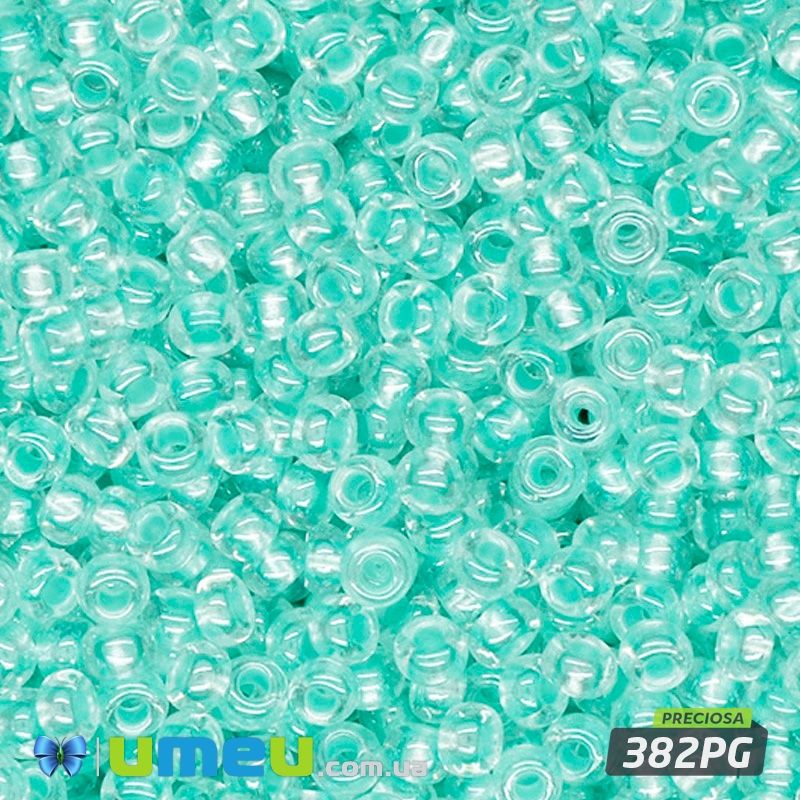 Бісер чеський №733/382PG, М'ятний, Глазурований, 10/0 (BIS-043910)