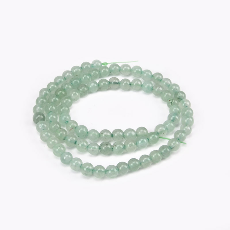 Намистини Авантюрін зелений, Натур. камінь, 5 мм, Круглі (BUS-051790)