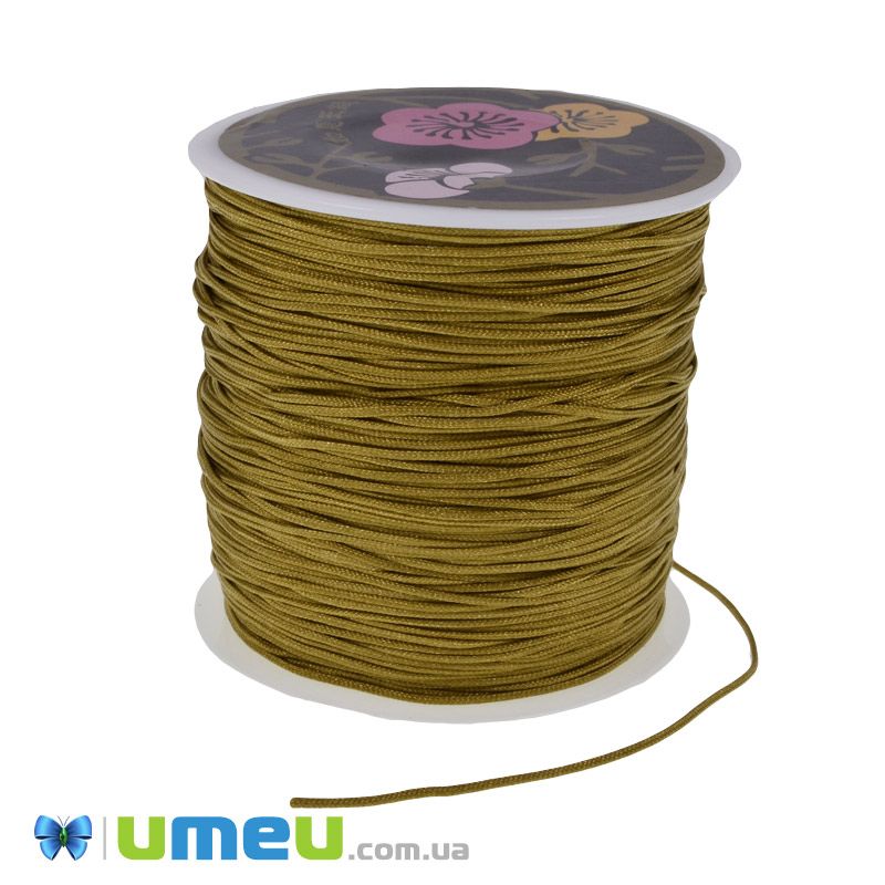 Нейлоновий шнур (для браслетів Шамбала), 1,0 мм, Гірчичний (LEN-047114)