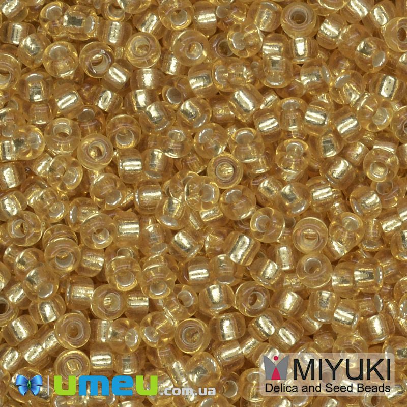 Бісер японський Miyuki круглий RR 11/0 №4, Золотистий (BIS-045578)