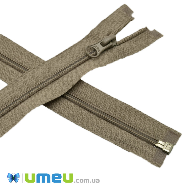 Блискавка спіральна роз'ємна 80 см, Тип 5, Бежева (ZIP-060475)