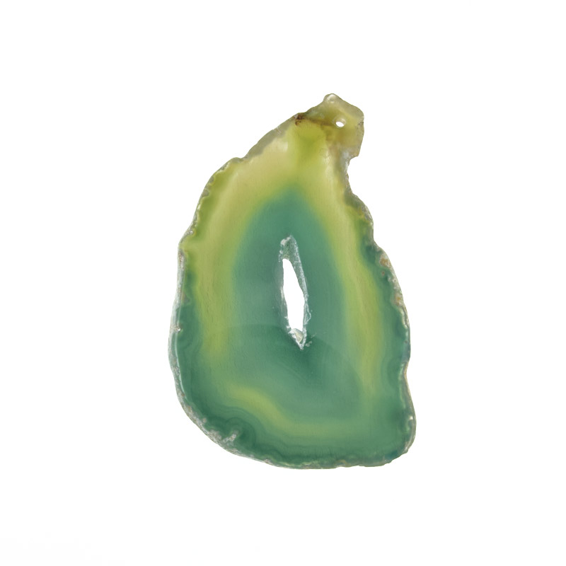 Зріз Агата, Зелений, 75х48 мм (POD-011947)