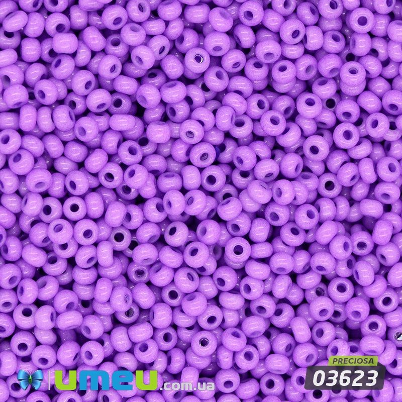 Бісер чеський №279/03623, Фіолетовий, Натуральний, 10/0 (BIS-043841)
