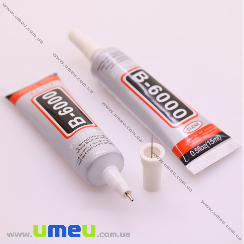 Клей B6000 для страз (з голкою), 15 мл (INS-022896)