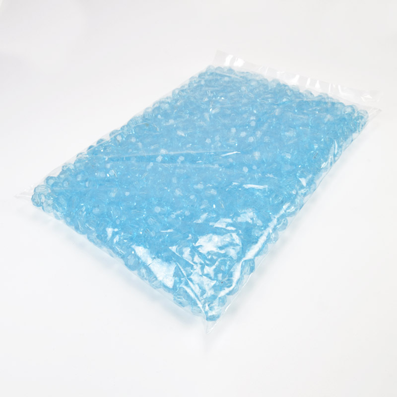 Намистини для сумок ОПТ, Акрилові, Круглі грановані, 10 мм, Блакитні (BUS-059892)