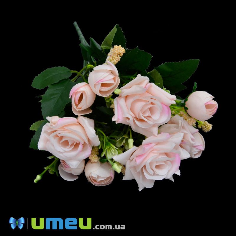 Букет троянд, 33 см, Персиковий (DIF-045819)