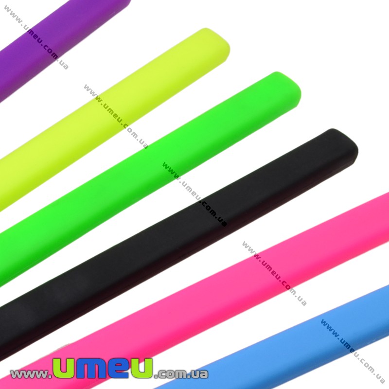 Основа для браслета Regaliz з еко силікону, Рожева, 10х6мм, 20 cм (OSN-012547)