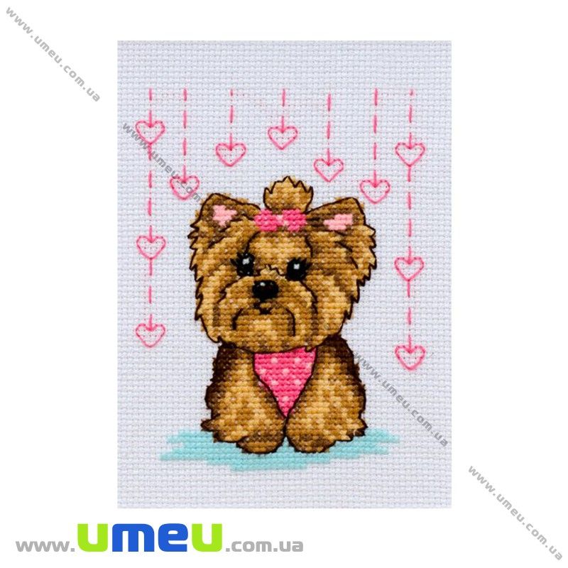 Набір для вишивання нитками VDV, Собачка М-225, 11х15 см (SXM-032056)