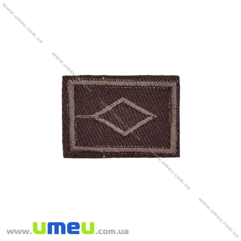 Термоаплікація Прямокутна, 3х2 см, Коричнева (APL-020965)