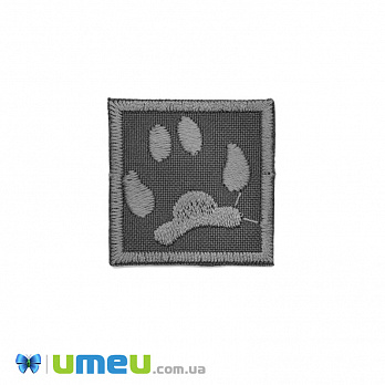 Термоаплікація Лапка, 3,5х3,5 см, Сіра (APL-042554)