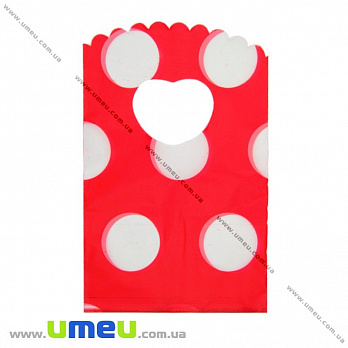Подарочный пакетик, 15х9 см, Красный, 1 шт (UPK-012328)