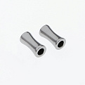 Намистина з нержавіючої сталі, 8х4 мм, Темне срібло, 1 шт (STL-055679)