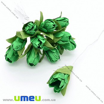 Тюльпан тканевый, 10 мм, Зеленый, 1 шт (DIF-033296)