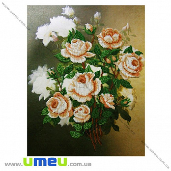 Схема для виш. бісером VDV, Білі троянди Т-188, 43х32 см (SXM-029211)