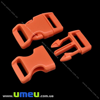 Фастекс пластиковый, 16 мм, Оранжевый, 1 шт (ZAM-018977)