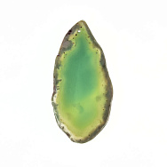 Зріз Агату, Зелений, 69х34 мм (POD-001693)