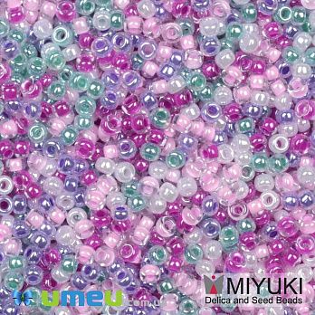 Бисер японский Miyuki круглый RR 11/0 №MIX114, Микс разноцветный (BIS-049824)