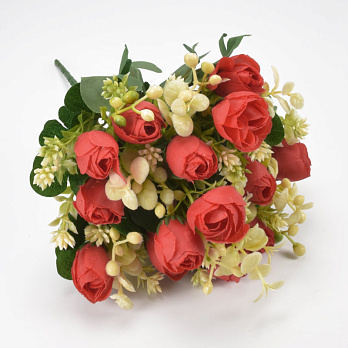 Букет камелии, 30 см, Красный (DIF-062182)