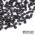 Бисер японский Miyuki Spacer SPR2-401, 2,2х1 мм, Черный (BIS-055958)