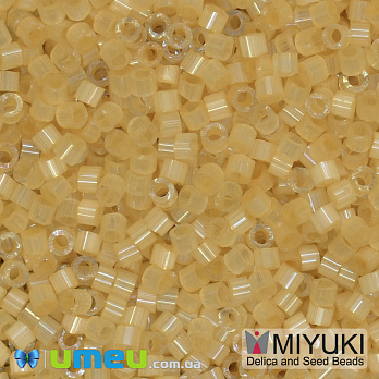 Бісер японський Miyuki Delica 11/0 DB1801, Сатин бежевий (BIS-045511)