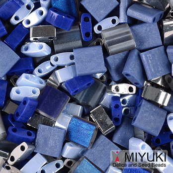 Бісер японський Miyuki TILA №mix09, Синій (BIS-051197)