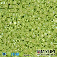 Бисер японский Miyuki Delica 11/0 DB169, Салатовый АВ (BIS-045205)