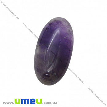 Кабошон нат. камінь Аметист, Овал, 30х15 мм (KAB-012626)