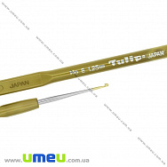 Гачок для в'язання сталевий з пластиковою ручкою Tulip (Японія), 1,25 мм, 1 шт (YAR-025412)