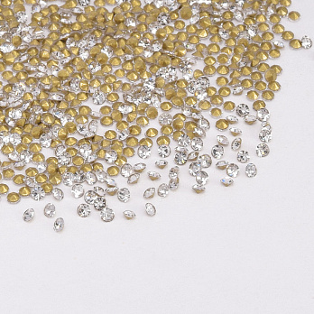 Стразы конусные SS1,5 (1,1 мм), Белые (STR-061270)