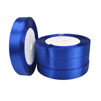 Атласна стрічка, 15 мм, Синя (LEN-060368)