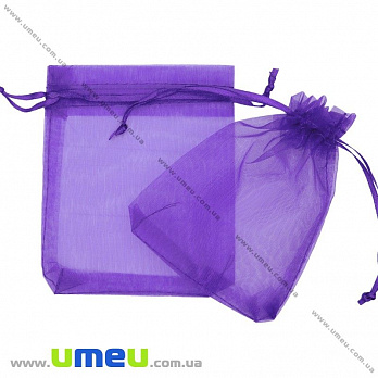 Подарочная упаковка из органзы, 10х12 см, Фиолетовая, 1 шт (UPK-009774)