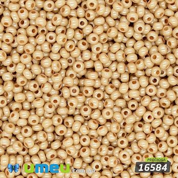 Бісер чеський №802/16584, Бежевий, Перламутровий, 10/0 (BIS-043920)