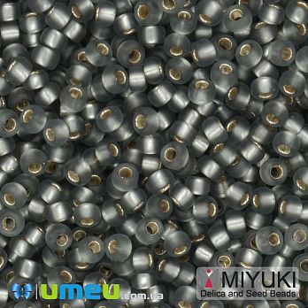 Бісер японський Miyuki круглий RR 11/0 №21F, Сірий матовий (BIS-045584)