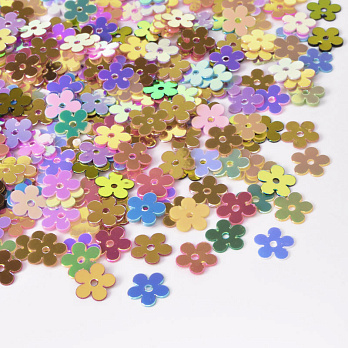 Паєтки Китай Квіти, 7 мм, Мікс (PAI-052902)