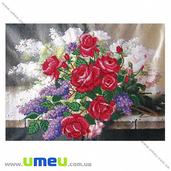 Схема для виш. бісером VDV, Троянди і бузок Т-187, 44х32 см (SXM-029210)