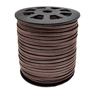 Замшевый шнур, 4 мм, Коричневый (LEN-021764)