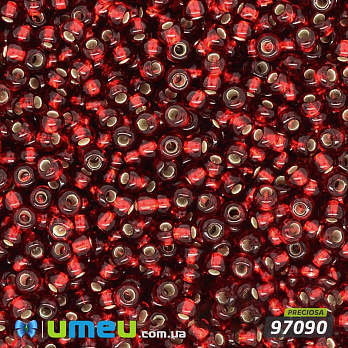 Бісер чеський №303 / 97090, Червоний темний, Блискучий, 10/0 (BIS-003775)