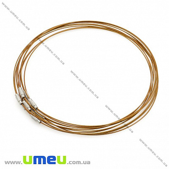 Основа для кольє Чокер, Коричнева, 44 см (OSN-014306)