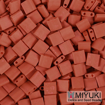 Бісер японський Miyuki TILA №2315, 5х5 мм, Теракотовий матовий (BIS-053218)